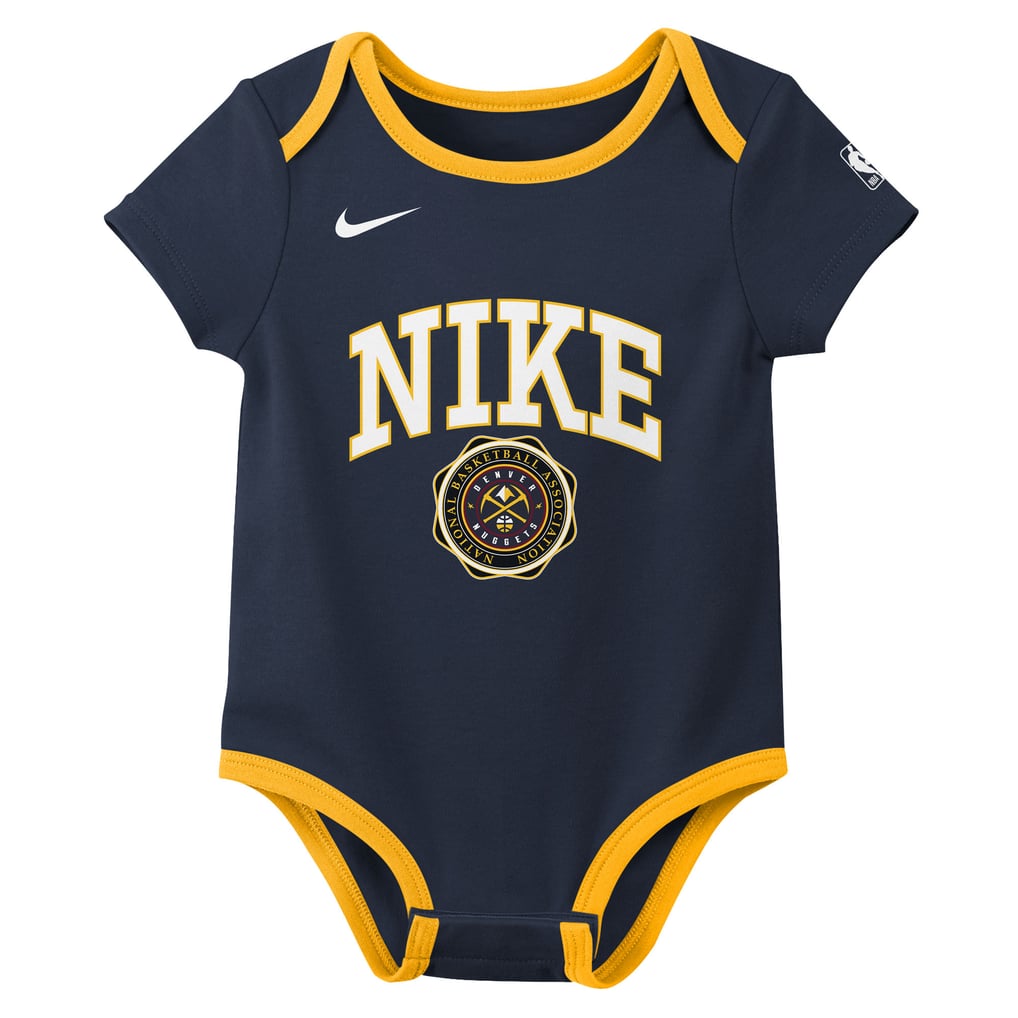 Denver Nuggets Nike Newborn Just Do It Two-Pack Bodysuit Set - Navy/Black